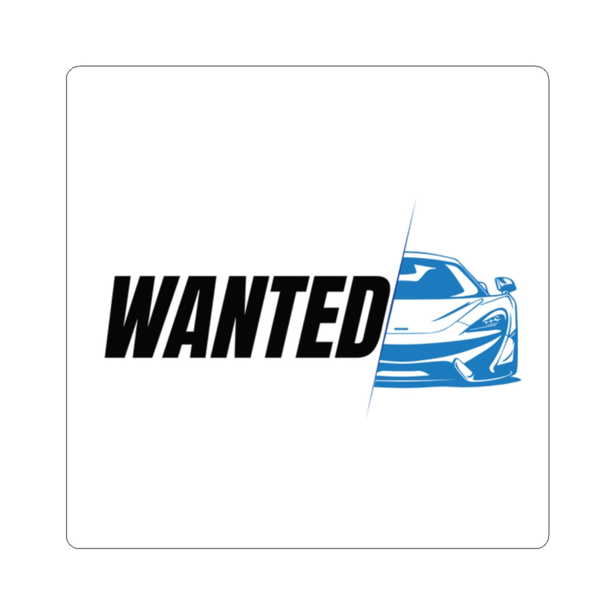 WANTED 2"x2" sticker